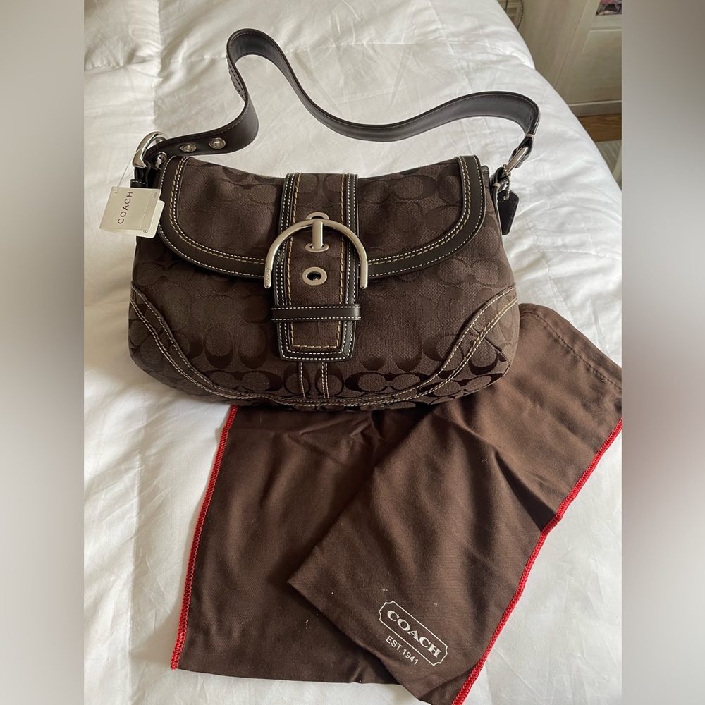 Coach Signature C Soho Flap Bag new w/tag
